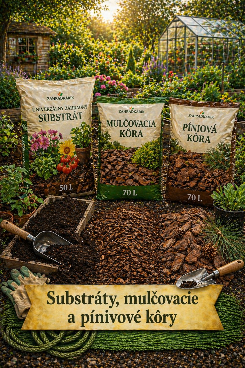  Substráty, mulčovacie a pínivové kôry 